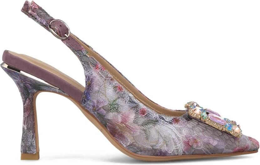 ALMA EN PENA Slingback Pump met Strassgesp