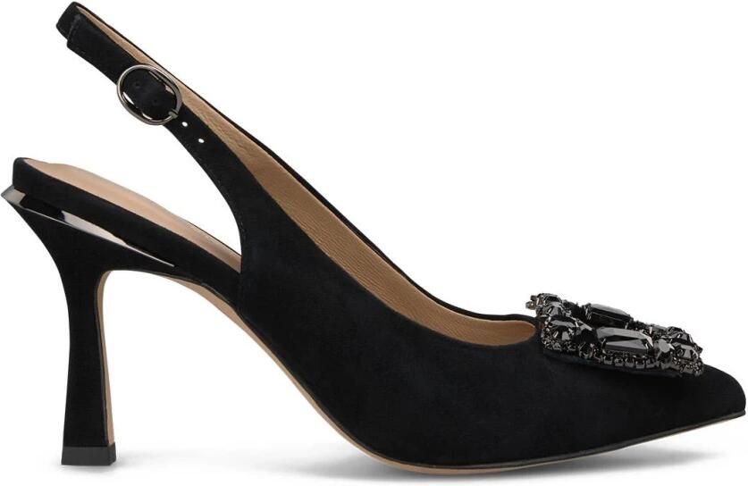 ALMA EN PENA Slingback Pump Met Zwarte Strass Gesp
