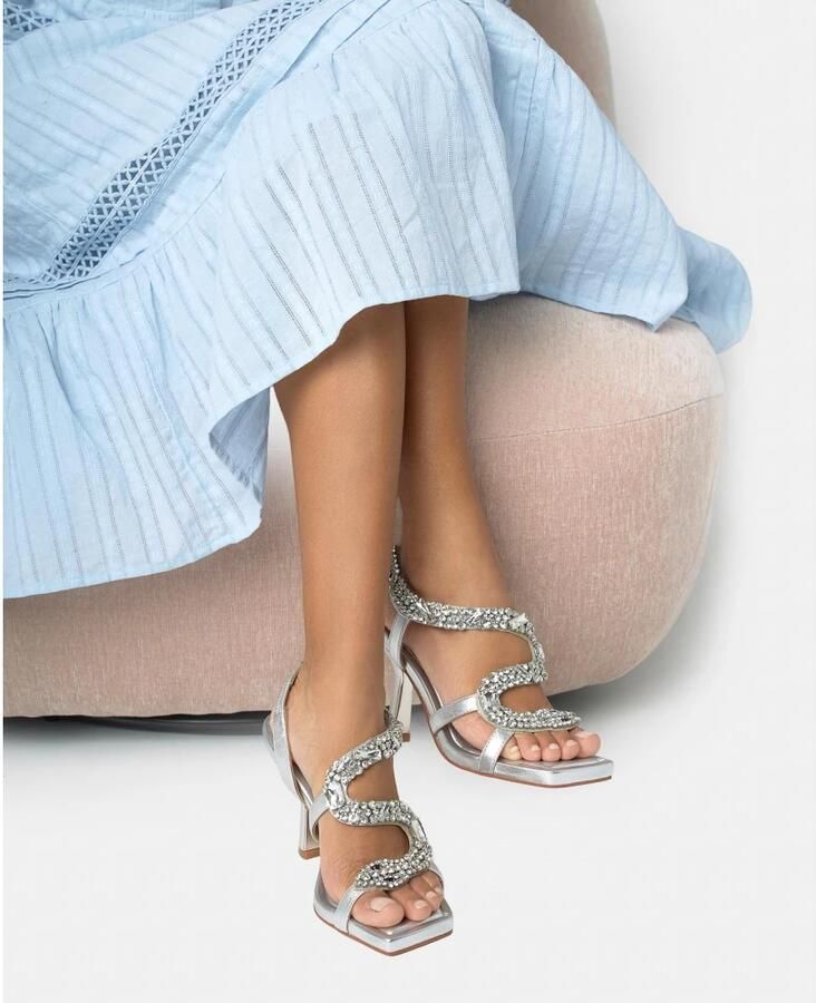 Alma EN Pena Snake Heel Sandal