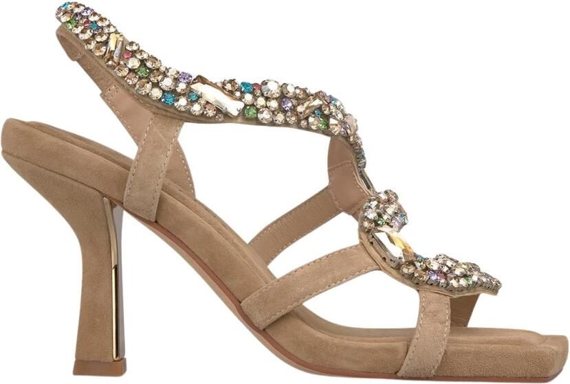 Alma EN Pena Snake Rhinestone Heel Sandal