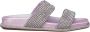 Alma en Pena Sprankelende platte sandaal met strass bandjes Purple Dames - Thumbnail 2