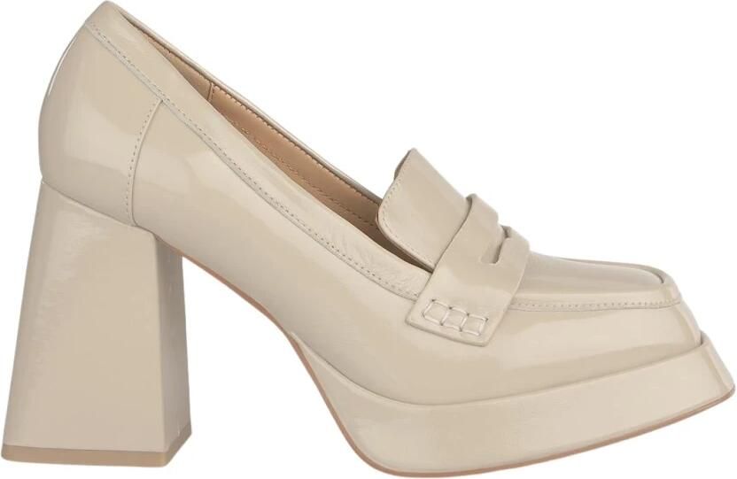 Alma en Pena Pumps met vierkante neus en blokhak Brown Dames - Foto 2