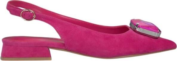 Alma en Pena Steenversierde platte schoen Pink Dames