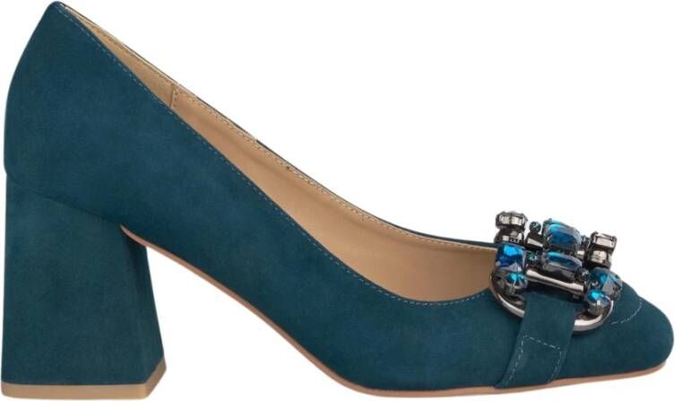 Alma en Pena Stijgbeugel Brogues met Stijgbeugelband Blue Dames