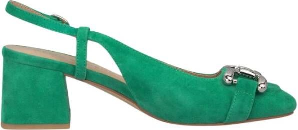 Alma en Pena Stijlvolle hakken met stijgbeugel detail Green Dames