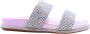 Alma en Pena Sprankelende platte sandaal met strass bandjes Purple Dames - Thumbnail 5