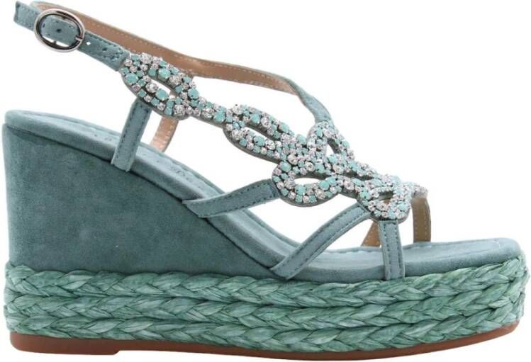 Alma en Pena Stijlvolle Wedges voor elke gelegenheid Green Dames - Foto 5