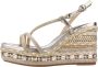 Alma en Pena Wig Sandaal met Strass Bandjes Yellow Dames - Thumbnail 6