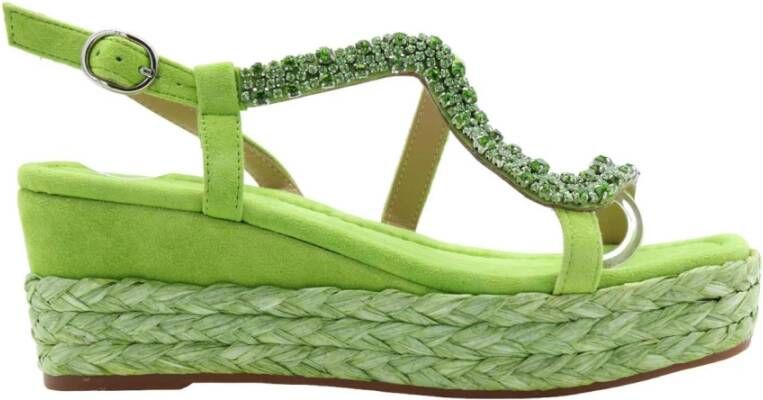 Alma en Pena Stijlvolle Wedges voor elke gelegenheid Green Dames - Foto 7