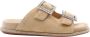Alma en Pena Glinsterende Platte Sandaal Beige Dames - Thumbnail 4