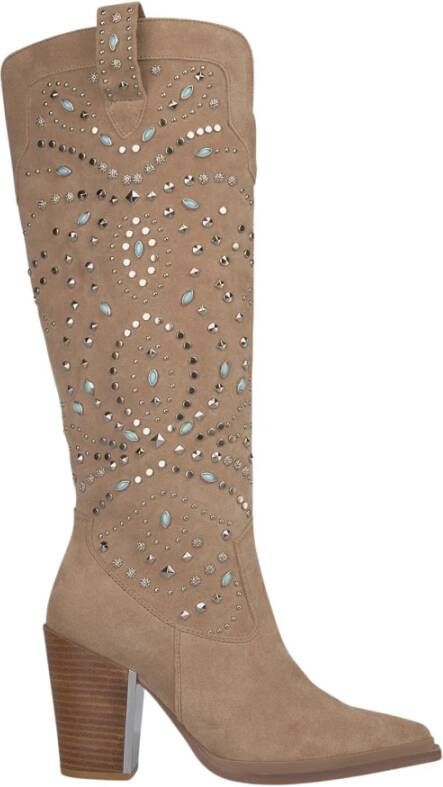 Alma EN Pena Studded heeled boots