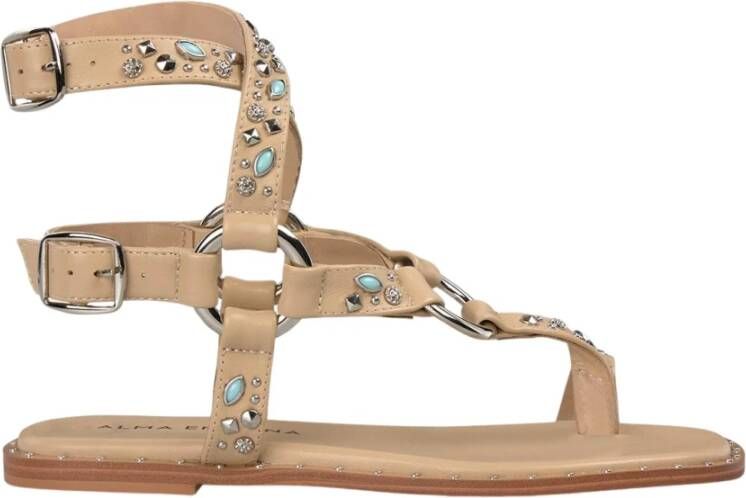 Alma EN Pena Studded toe sandal