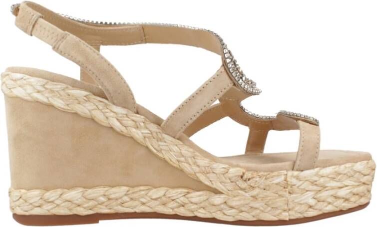 Alma en Pena Wedges Beige Dames