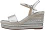 Alma en Pena Rhinestone Wedge Sandaal met Gevlochten Detail Gray Dames - Thumbnail 2