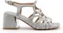 Alma EN Pena Zilveren Sprankelende Leren Sandalen - Thumbnail 1