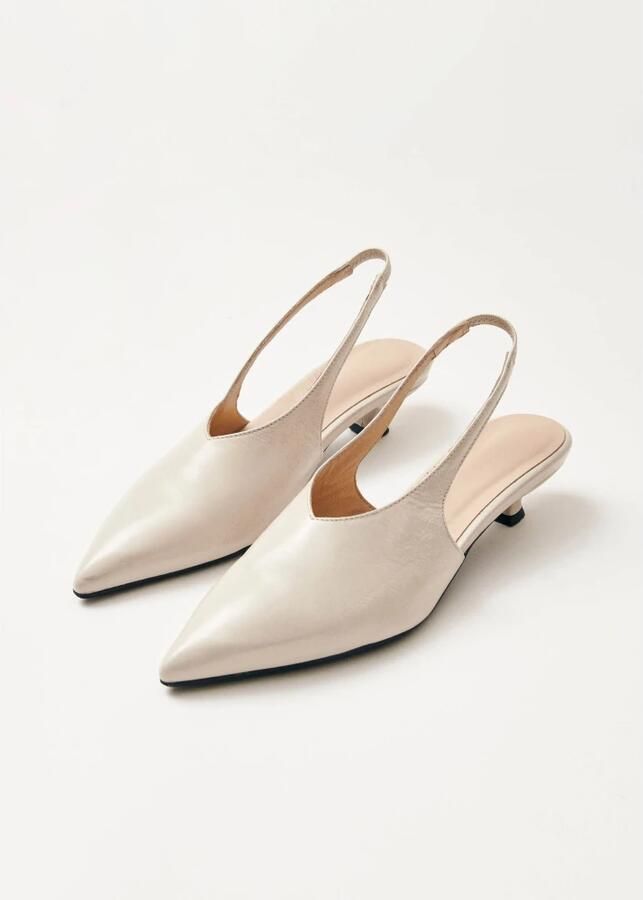 Alohas Eros Cream Lederen Pumps