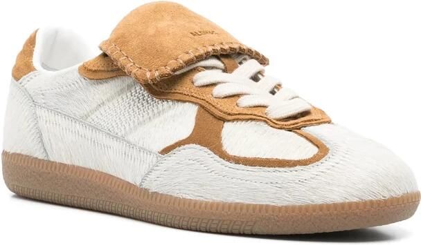 Alohas Grijze Veterschoenen met Gewatteerde Enkel