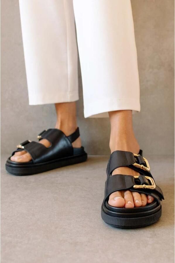 ALOHAS Platte sandalen Zwart Dames - Foto 4