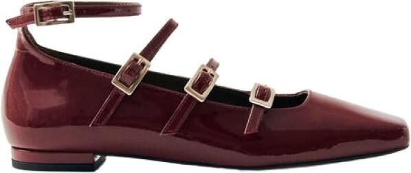 ALOHAS Onix Leren Ballet Flats Wijn
