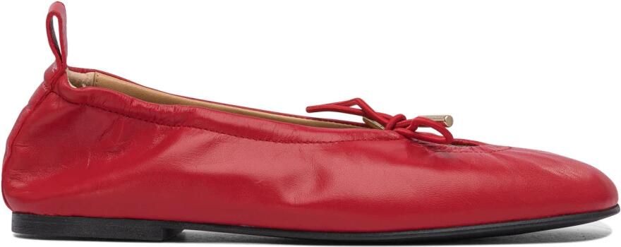 ALOHAS Rosalind Rode Leren Ballet Flats Red Dames - Foto 4