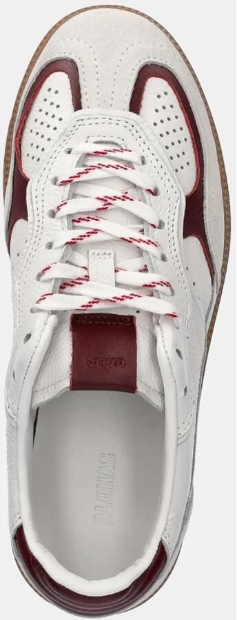 Alohas Tb.490 Rife Grain White Burgundy Leren Sneakers - Foto 5