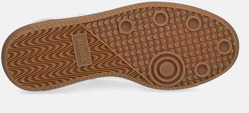 Alohas Tb.490 Rife Grain White Burgundy Leren Sneakers - Foto 4