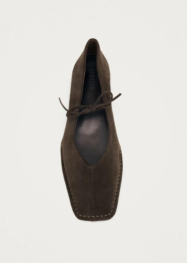 Alohas Cederbruine Vierkante Platte Schoenen - Foto 3