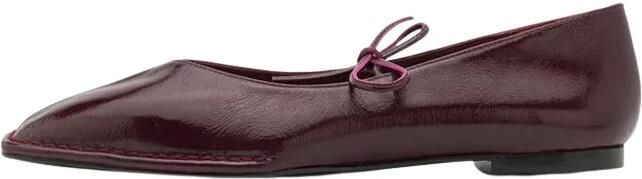 ALOHAS Sway Leren Ballet Flats Red Dames