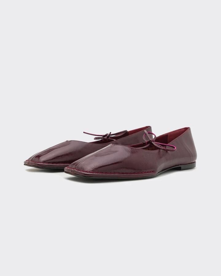 ALOHAS Sway Leren Ballet Flats Red Dames - Foto 2