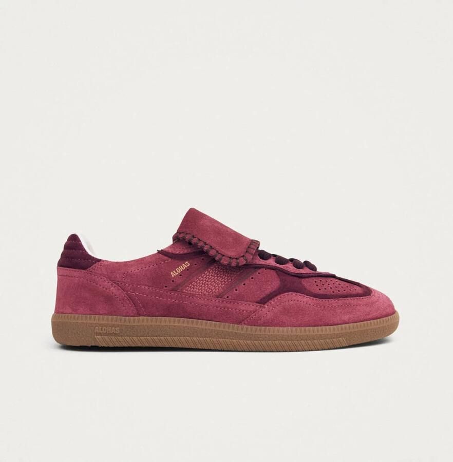 ALOHAS Tb.490 Club Suede Framboos Leren Sneakers Pink Dames - Foto 2