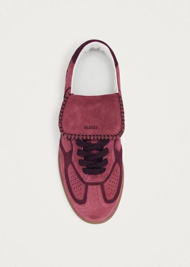 ALOHAS Tb.490 Club Suede Framboos Leren Sneakers Pink Dames - Foto 8