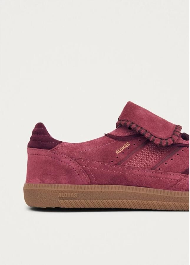 ALOHAS Tb.490 Club Suede Framboos Leren Sneakers Pink Dames - Foto 5