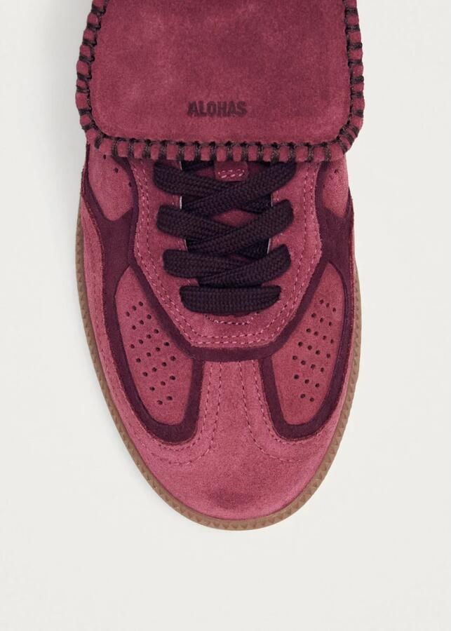 ALOHAS Tb.490 Club Suede Framboos Leren Sneakers Pink Dames - Foto 9