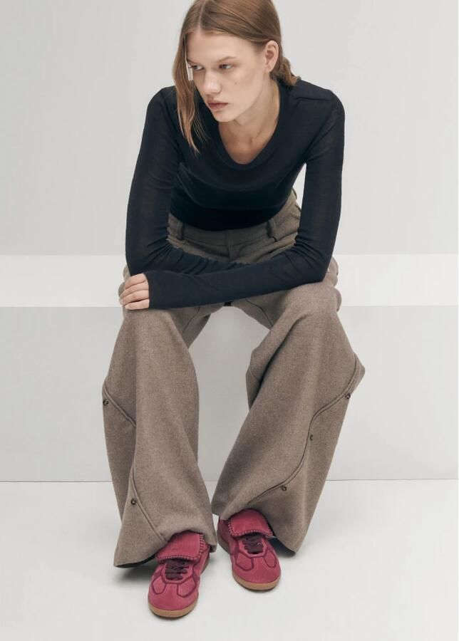 ALOHAS Tb.490 Club Suede Framboos Leren Sneakers Pink Dames - Foto 6