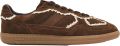 ALOHAS Tb.490 Leren Sneakers met Haakwerk - Bruin
