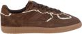 ALOHAS Tb.490 Leren Sneakers met Haakwerk - Bruin