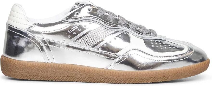 Alohas Tb.490 Rife Shimmer Zilver Crème Leren Sneakers - Foto 4