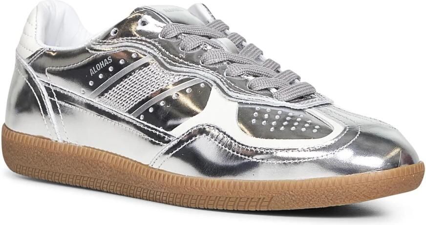 Alohas Tb.490 Rife Shimmer Zilver Crème Leren Sneakers - Foto 10