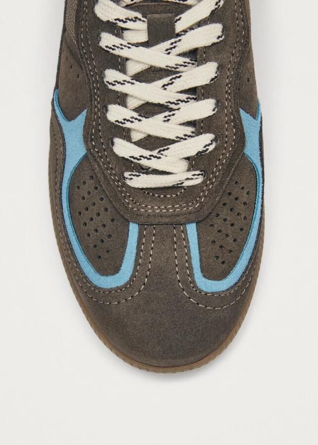 ALOHAS Tb.490 Rife Taupe Korenbloemblauwe Leren Sneakers - Foto 5