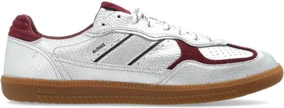 Alohas Tb.490 Graan Glanzend Zilver & Burgundy Leren Sneakers - Foto 3