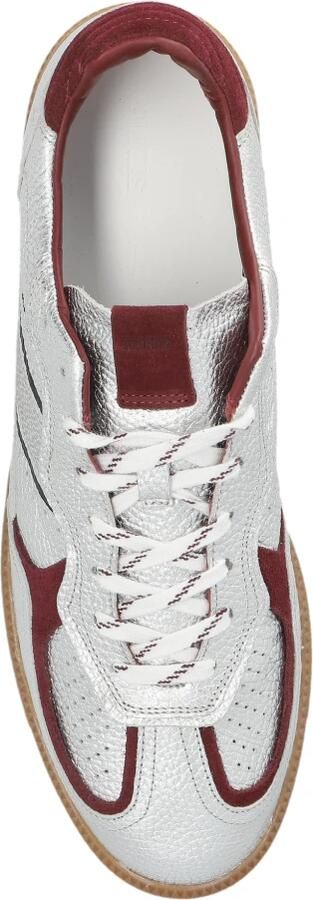Alohas Tb.490 Graan Glanzend Zilver & Burgundy Leren Sneakers - Foto 2