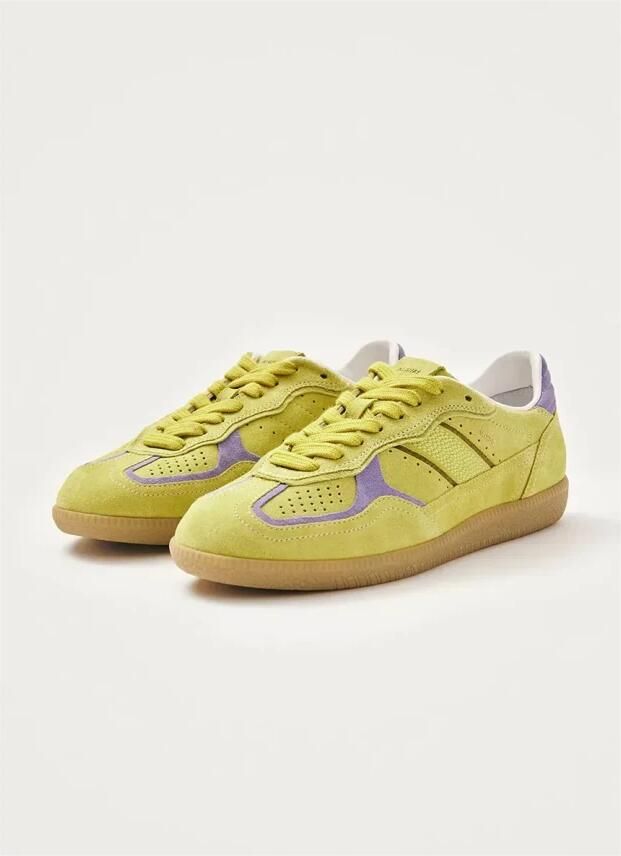 ALOHAS Tb.490 Rife Acid Groen Leren Sneakers Green Dames - Foto 4