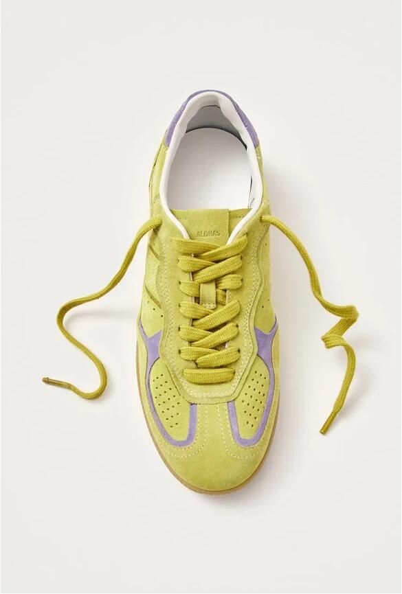 ALOHAS Tb.490 Rife Acid Groen Leren Sneakers Green Dames - Foto 5