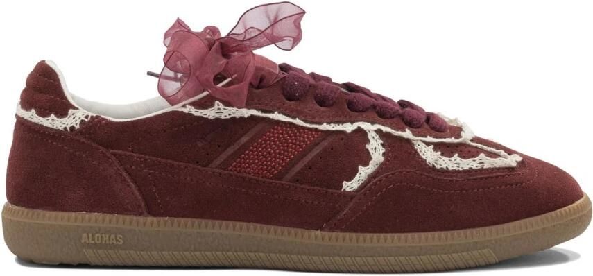 ALOHAS TB.490 Suède Sneakers met Haakjesrand