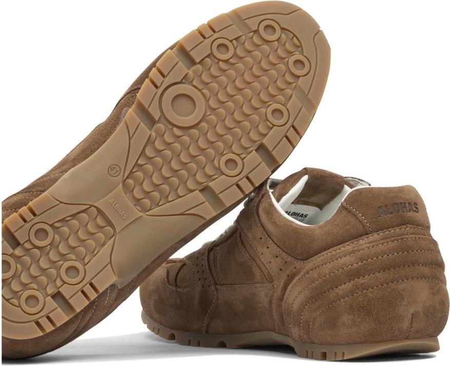 Alohas Bruin Suède Leren Sneakers Schoenen - Foto 2