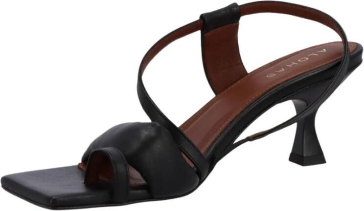 ALOHAS Asymmetric Straps Sandals Zwart Dames