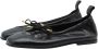 ALOHAS Zwarte leren balletflats Black Dames - Thumbnail 16