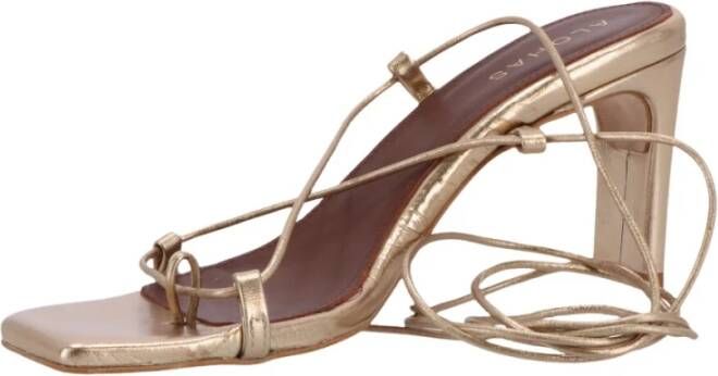 ALOHAS Bellini sandalette van leer met metallic finish