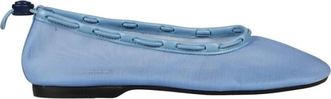 Alohas Blauwe leren ballerina schoenen