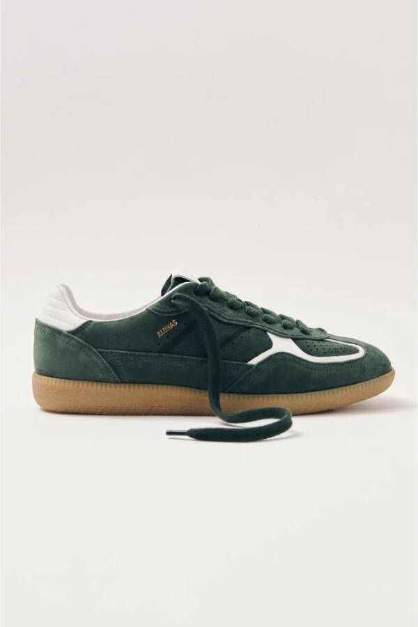 Alohas Bosgroene Leren Sneakers